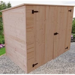 Abri Mural En Bois Brut 2,37m² Avec Large Double Porte - Habrita 7 Abri Mural En Bois Brut 2,37m² Avec Large Double Porte - Habrita -Jardin Abris Magasin abri mural en bois brut 237m avec large double porte habrita 2