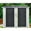 Abri Pour 3 Vélos En Métal Anthracite 3,32m² + Kit D'ancrage X-METAL -Jardin Abris Magasin abri pour 3 velos en metal anthracite 332m kit d ancrage x metal