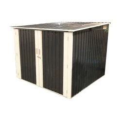 Abri Pour 3 Vélos En Métal Anthracite 3,32m² + Kit D'ancrage X-METAL -Jardin Abris Magasin abri pour 3 velos en metal anthracite 332m kit d ancrage x metal 2