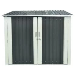 Abri Pour 3 Vélos En Métal Anthracite 3,32m² + Kit D'ancrage X-METAL -Jardin Abris Magasin abri pour 3 velos en metal anthracite 332m kit d ancrage x metal 5