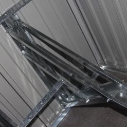 Abri Pour 4 Vélos En Acier Galvanisé Gris Avec Rails De Rangement 4,02m² - Chalet Et Jardin -Jardin Abris Magasin abri pour 4 velos en acier galvanise gris avec rails de rangement 402m chalet et jardin 2