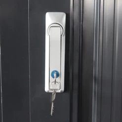 Abri Pour 4 Vélos En Acier Galvanisé Gris Avec Rails De Rangement 4,02m² - Chalet Et Jardin -Jardin Abris Magasin abri pour 4 velos en acier galvanise gris avec rails de rangement 402m chalet et jardin 3