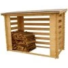Abri Range-bûches 4 Stères Madriers Massif 20mm Certifié -Jardin Abris Magasin abri range buches 4 steres madriers massif 20mm certifie