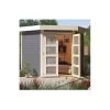 Abri Toit Plat 4,62m² Goldendorf 3 En Bois Vitrifié Gris 19mm - Karibu 2 Abri Toit Plat 4,62m² Goldendorf 3 En Bois Vitrifié Gris 19mm - Karibu -Jardin Abris Magasin abri toit plat 462m goldendorf 3 en bois vitrifie gris 19mm karibu