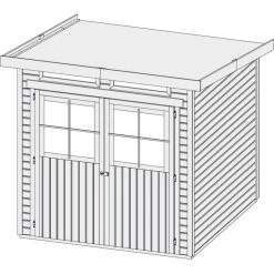 Abri Toit Plat En Bois Massif 19mm 4.62m² Glücksburg 3 - Karibu 13 Abri Toit Plat En Bois Massif 19mm 4.62m² Glücksburg 3 - Karibu -Jardin Abris Magasin abri toit plat en bois massif 19mm 462m glucksburg 3 karibu 5