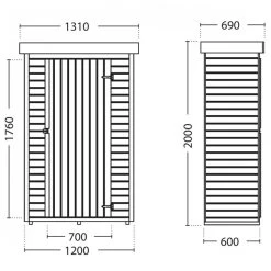 Armoire De Jardin En Bois Massif Traité Autoclave 0,72m² THEO – Forest Style 11 Armoire De Jardin En Bois Massif Traité Autoclave 0,72m² THEO – Forest Style -Jardin Abris Magasin armoire de jardin en bois massif traite autoclave 072m theo forest style 4