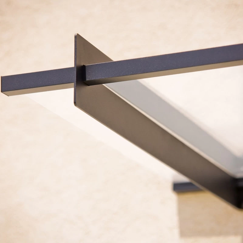 Auvent Marquise En Acrylique Gris Clair NANCY™ 4100 – Canopia By Palram 8 Auvent Marquise En Acrylique Gris Clair NANCY™ 4100 – Canopia By Palram – Image 6