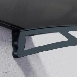 Auvent Marquise Gris AQUILA™ 2050 - Canopia By Palram -Jardin Abris Magasin auvent marquise gris aquila 2050 palram canopia 3