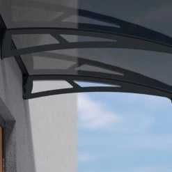 Auvent Marquise Gris AQUILA™ 2050 - Canopia By Palram -Jardin Abris Magasin auvent marquise gris aquila 2050 palram canopia 5