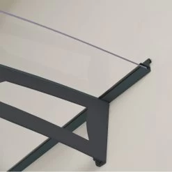 Auvent Marquise Transparent AQUILA™ 4500 - Palram - Canopia -Jardin Abris Magasin auvent marquise transparent aquila 4500 palram 3