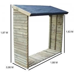 Bucher Mural 2 Stères En Bois Massif Certifié FSC Traité Autoclave -Jardin Abris Magasin bucher mural en bois massif certifie traite autoclave 2
