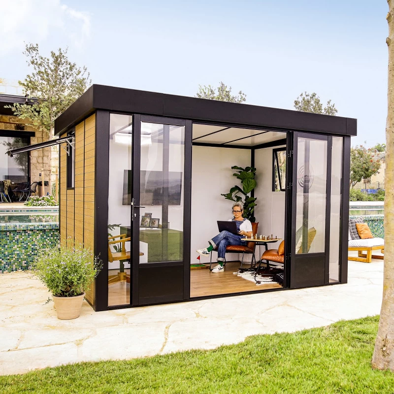 Studio De Jardin En Aluminium Et Bois Composite 10,1m² - Isolation Triple Paroi Copenhagen – Canopia By Palram 4 Studio De Jardin En Aluminium Et Bois Composite 10,1m² - Isolation Triple Paroi Copenhagen – Canopia By Palram – Image 2