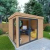 Bureau De Jardin En Bois Massif 8,88m² - Madriers 40mm Traités Teintés Marron Gardy Shelter -Jardin Abris Magasin bureau de jardin en bois massif 888m madriers 40mm traites teintes marron gardy shelter