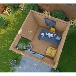 Bureau De Jardin En Bois Massif 8,88m² - Madriers 40mm Traités Teintés Marron Gardy Shelter 12 Bureau De Jardin En Bois Massif 8,88m² - Madriers 40mm Traités Teintés Marron Gardy Shelter -Jardin Abris Magasin bureau de jardin en bois massif 888m madriers 40mm traites teintes marron gardy shelter 4