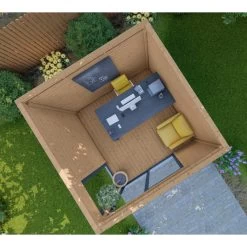 Bureau De Jardin En Bois Massif 8,88m² - Madriers 40mm Traités Teintés Marron Gardy Shelter 13 Bureau De Jardin En Bois Massif 8,88m² - Madriers 40mm Traités Teintés Marron Gardy Shelter -Jardin Abris Magasin bureau de jardin en bois massif 888m madriers 40mm traites teintes marron gardy shelter 5