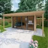 Bureau De Jardin En Bois Massif Avec Terrasse 16,5m² - Madriers 40mm Traités Et Teintés Marron Gardy Shelter 1 Bureau De Jardin En Bois Massif Avec Terrasse 16,5m² - Madriers 40mm Traités Et Teintés Marron Gardy Shelter -Jardin Abris Magasin bureau de jardin en bois massif avec terrasse 165m madriers 40mm traites et teintes marron gardy shelter