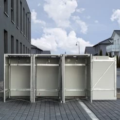 Cache-poubelle 3 Compartiments Müllbox En Aluminium Noir 3x240L – HIDE 12 Cache-poubelle 3 Compartiments Müllbox En Aluminium Noir 3x240L – HIDE -Jardin Abris Magasin cache poubelle 3 compartiments mullbox en aluminium noir 3x240l hide 4