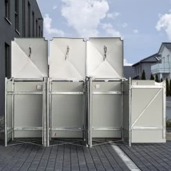 Cache-poubelle 3 Compartiments Müllbox En Aluminium Noir 3x240L – HIDE 13 Cache-poubelle 3 Compartiments Müllbox En Aluminium Noir 3x240L – HIDE -Jardin Abris Magasin cache poubelle 3 compartiments mullbox en aluminium noir 3x240l hide 5