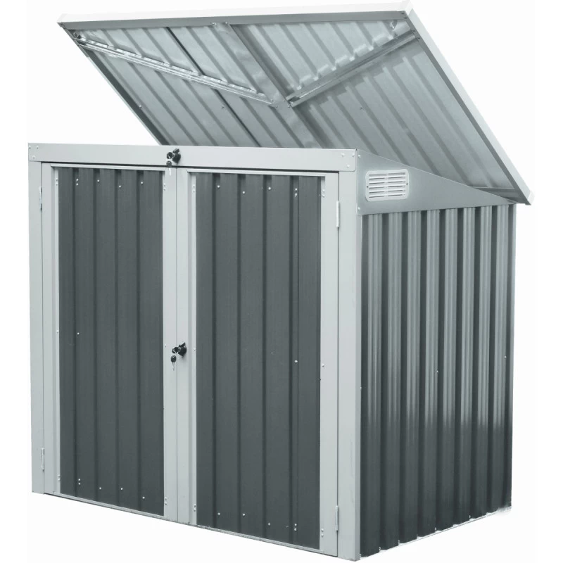 Cache-poubelle Double En Acier Pour Conteneurs 240L – Westmann 4 Cache-poubelle Double En Acier Pour Conteneurs 240L – Westmann – Image 2