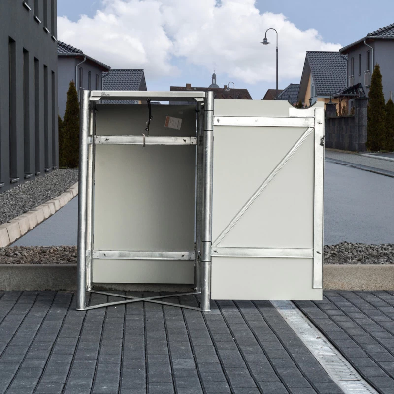 Cache-poubelle Müllbox En Aluminium Noir 140L – HIDE 6 Cache-poubelle Müllbox En Aluminium Noir 140L – HIDE – Image 4