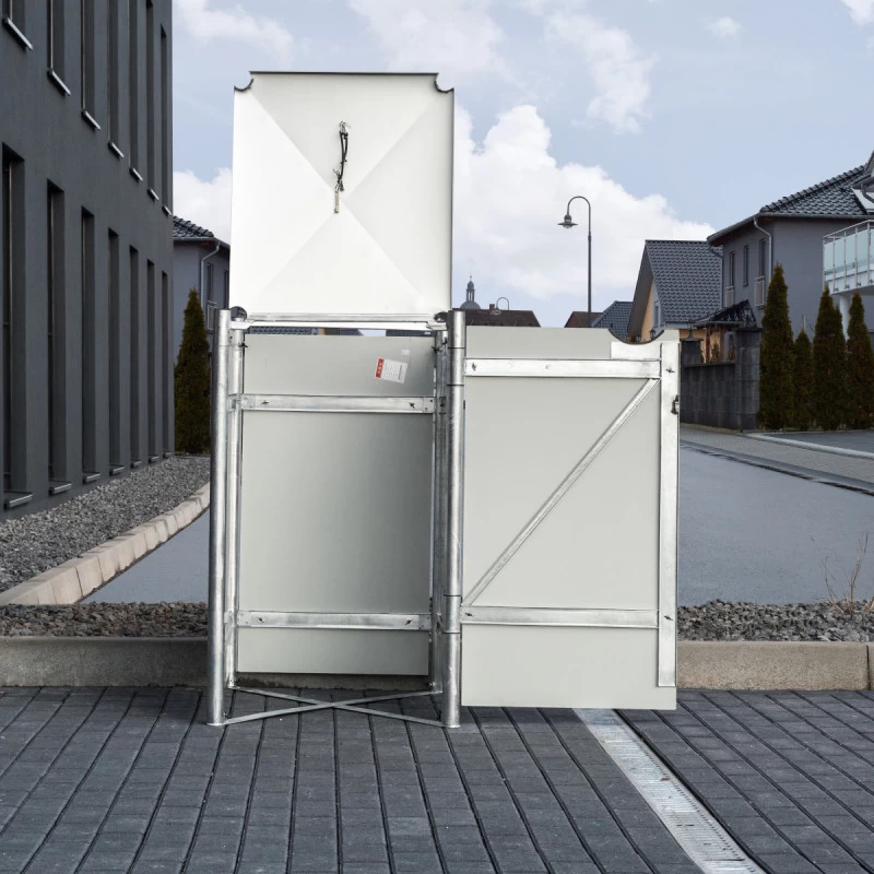 Cache-poubelle Müllbox En Aluminium Noir 140L – HIDE 7 Cache-poubelle Müllbox En Aluminium Noir 140L – HIDE – Image 5