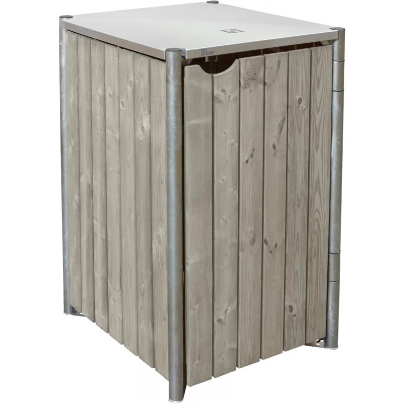 Cache-poubelle Müllbox En Bois Traité Gris 240L – HIDE 5 Cache-poubelle Müllbox En Bois Traité Gris 240L – HIDE – Image 3