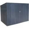 Cache-poubelle Triple 235x100x131cm En Acier Pour Conteneurs 240L – Westmann -Jardin Abris Magasin cache poubelle triple 235x100x131cm en acier pour conteneurs 240l westmann
