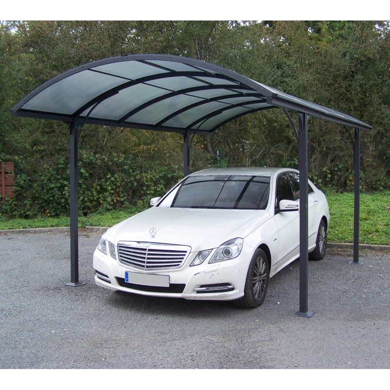 Carport 1 Voiture 14,62m² En Aluminium Et Polycarbonate 6mm ANTI-UV - Habrita 4 Carport 1 Voiture 14,62m² En Aluminium Et Polycarbonate 6mm ANTI-UV - Habrita – Image 2