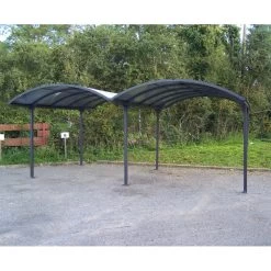 Carport 2 Voitures En Aluminium Et Polycarbonate 6mm ANTI-UV - Habrita 12 Carport 2 Voitures En Aluminium Et Polycarbonate 6mm ANTI-UV - Habrita -Jardin Abris Magasin carport 2 voitures en aluminium et polycarbonate 6mm anti uv 4