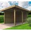 Carport Configuré 5x4x2,5m En Bois Traité Autoclave - SOLID 2 Carport Configuré 5x4x2,5m En Bois Traité Autoclave - SOLID -Jardin Abris Magasin carport configure 5x4x25m en bois traite autoclave solid