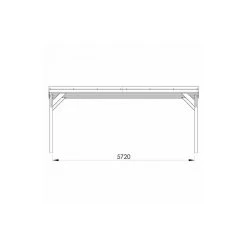 Carport Double 30,7m² En Bois Autoclave Marron Victor - Forest Style -Jardin Abris Magasin carport double 307m en bois autoclave marron victor forest style 3