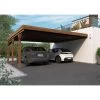 Carport Double Adossable 30,6m² En Bois Autoclave FSC Victor – Forest Style -Jardin Abris Magasin carport double adossable 306m en bois autoclave fsc victor forest style