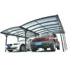 Carport Double En Aluminium Anthracite Et Polycarbonate 6mm X-METAL 1 Carport Double En Aluminium Anthracite Et Polycarbonate 6mm X-METAL -Jardin Abris Magasin carport double en aluminium anthracite et polycarbonate 6mm x metal