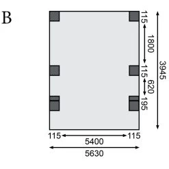 Carport Double En Bois Autoclave 28,3m², Toit En PVC Gris Et Deux Poteaux En Arc – KARIBU 11 Carport Double En Bois Autoclave 28,3m², Toit En PVC Gris Et Deux Poteaux En Arc – KARIBU -Jardin Abris Magasin carport double en bois autoclave 283m toit en pvc gris et deux poteaux en arc karibu 3