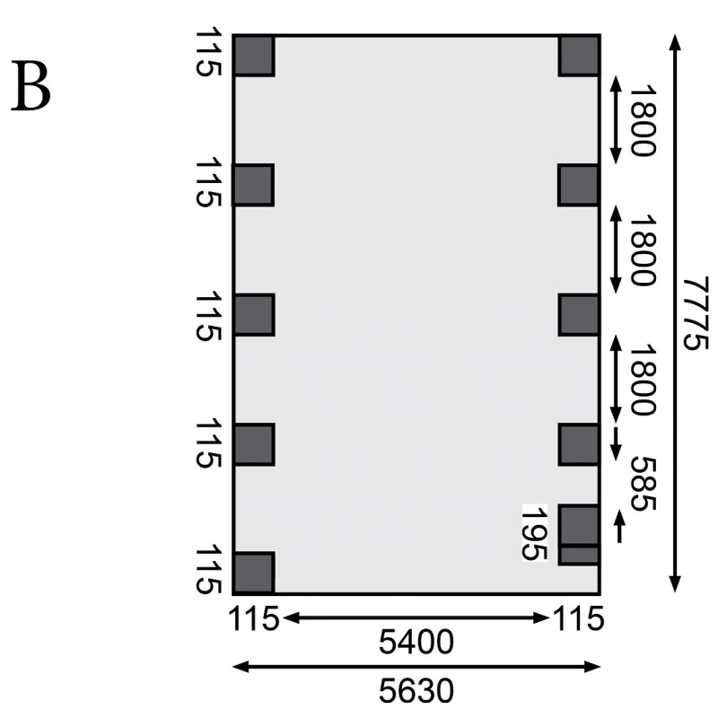 Carport Double En Bois Autoclave 50,9m², Toit En Acier Et Poteau En Arc – KARIBU 6 Carport Double En Bois Autoclave 50,9m², Toit En Acier Et Poteau En Arc – KARIBU – Image 4
