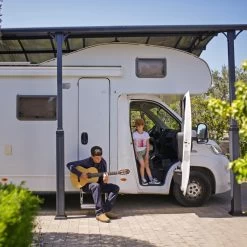 Carport En Alu Gris Et Polycarbonate 1 Voiture 31m² Arcadia Alpine 8500 - Canopia -Jardin Abris Magasin carport en alu gris et polycarbonate 1 voiture 31m arcadia alpine 8500 canopia 5