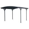 Carport En Aluminium Anthracite 3x3,63m Et Polycarbonate 6mm X-METAL -Jardin Abris Magasin carport en aluminium anthracite 3x363m et polycarbonate 6mm x metal