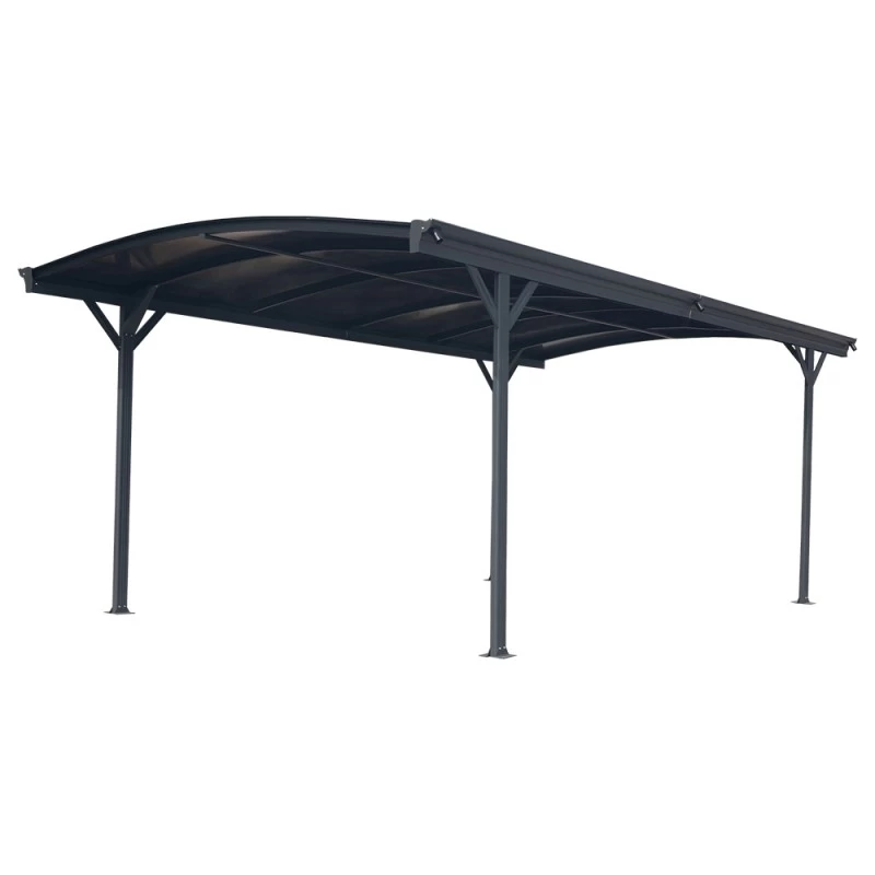 Carport En Aluminium Anthracite 3x4,34m Et Polycarbonate 6mm X-METAL 3 Carport En Aluminium Anthracite 3x4,34m Et Polycarbonate 6mm X-METAL