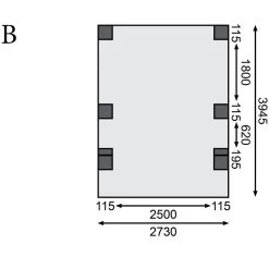Carport En Bois Autoclave 15m², Toit En Acier Et Deux Poteaux En Arc – KARIBU -Jardin Abris Magasin carport en bois autoclave 15m toit en acier et deux poteaux en arc karibu 3