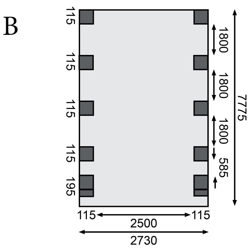 Carport En Bois Autoclave 20,9m², Toit En Acier Et Deux Poteaux En Arc – KARIBU 6 Carport En Bois Autoclave 20,9m², Toit En Acier Et Deux Poteaux En Arc – KARIBU – Image 4