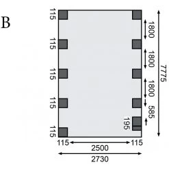 Carport En Bois Autoclave 26,9m² Avec Poteau En Arc Et Toit En PVC Gris – KARIBU 11 Carport En Bois Autoclave 26,9m² Avec Poteau En Arc Et Toit En PVC Gris – KARIBU -Jardin Abris Magasin carport en bois autoclave 269m avec poteau en arc et toit en pvc gris karibu 3