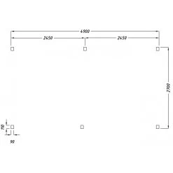 Carport Monopente En Bois 15,6m² Traité Marron - Gardy Shelter -Jardin Abris Magasin carport monopente en bois 156m traite marron gardy shelter 5