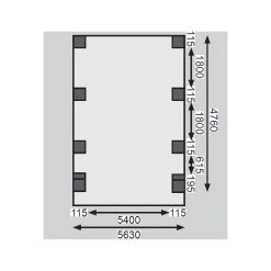 Carport Pin Autoclave 40,2m² Classic Double 2 + Toit PVC + 2 Arcs Karibu -Jardin Abris Magasin carport pin autoclave 402m classic double 2 toit pvc 2 arcs karibu 3