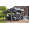 Carport Simple 15,75m² En Bois Lasuré Gris Anthracite Louison Forest Style -Jardin Abris Magasin carport simple 1575m en bois lasure gris anthracite louison madeira