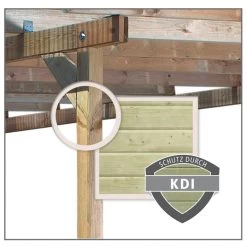 Carport Simple En Bois Autoclave Avec Toit PVC 14,9m² - 304x490cm - Karibu 13 Carport Simple En Bois Autoclave Avec Toit PVC 14,9m² - 304x490cm - Karibu -Jardin Abris Magasin carport simple en pin autoclave avec toit pvc 149m karibu 5