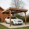 Carport THONES 17,54m² En Bois Massif Avec Toit Bac Acier HABRITA -Jardin Abris Magasin carport thones 1764m en bois massif avec toit bac acier habrita