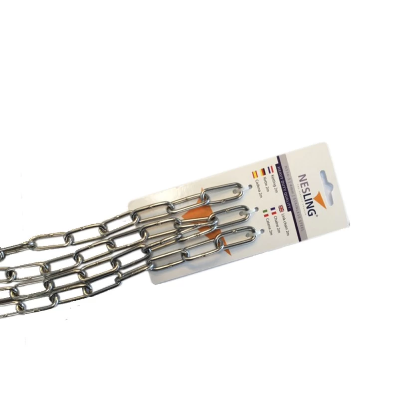 Chaîne 4mm INOX 2m Pour Voiles D'ombrage - NESLING 3 Chaîne 4mm INOX 2m Pour Voiles D'ombrage - NESLING