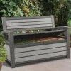Coffre Banc En Résine Brossium 227L Keter -Jardin Abris Magasin coffre banc en resine brossium 227l keter