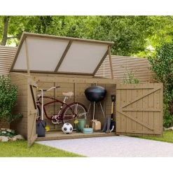 Coffre De Jardin En Bois Traité 28mm 2000L LARGO Blanc - Gardy Shelter 12 Coffre De Jardin En Bois Traité 28mm 2000L LARGO Blanc - Gardy Shelter -Jardin Abris Magasin coffre de jardin en bois traite 28mm 2000l largo blanc gardy shelter 4