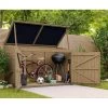 Coffre De Jardin En Bois Traité 28mm 2000L LARGO Noir - Gardy Shelter -Jardin Abris Magasin coffre de jardin en bois traite 28mm 2000l largo noir gardy shelter